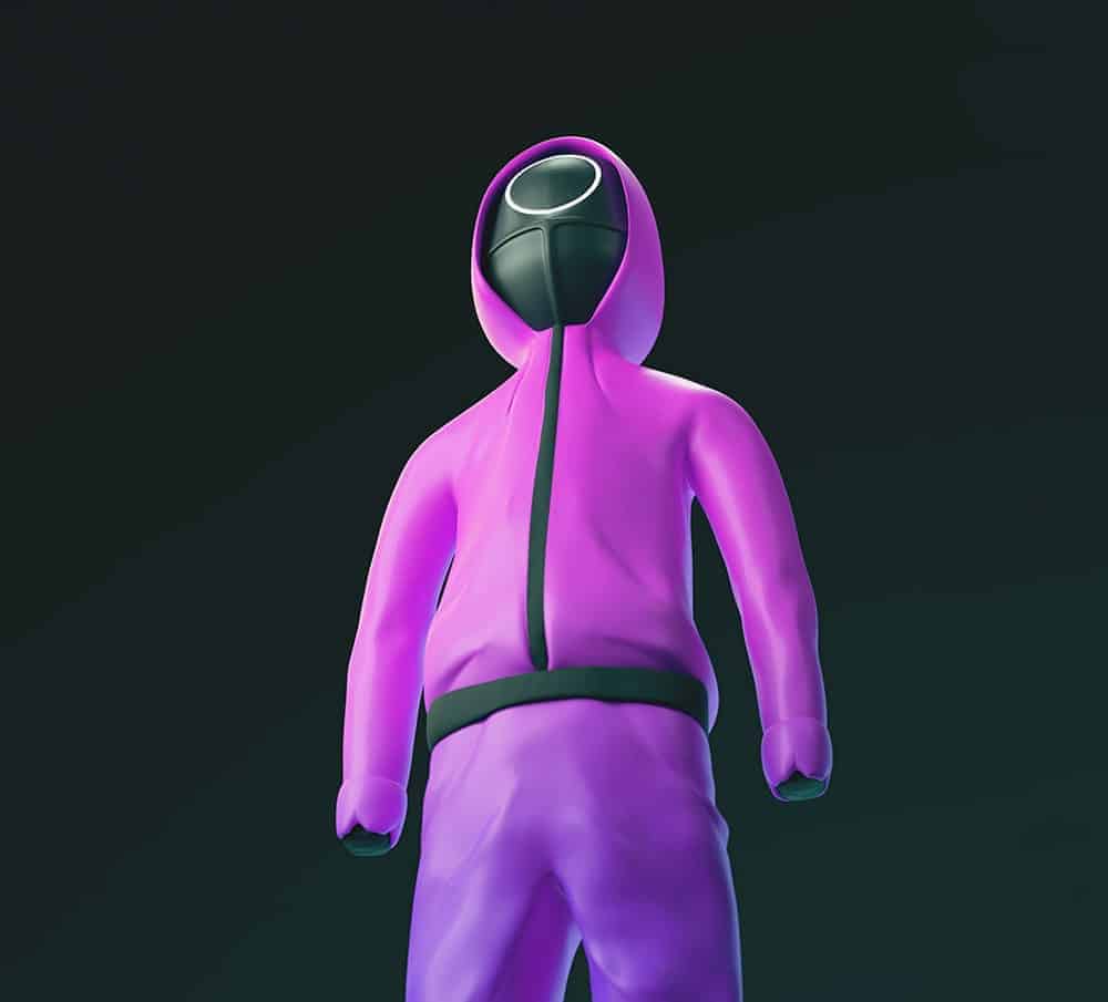Diseño de guardia del juego del calamar